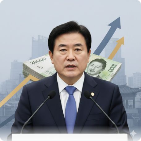 이곳에 관련 이미지 삽입: 이재명 정치인의 결연한 모습이나 부동산 정책 관련 뉴스 헤드라인 이미지