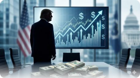 이곳에 관련 이미지 삽입: 트럼프 대통령과 대미 투자 관련 뉴스 헤드라인 이미지