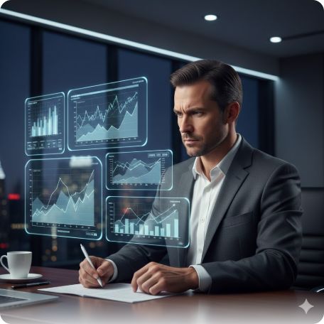 이곳에 관련 이미지 삽입: 고뇌하는 애널리스트의 모습 또는 삭제·수정되는 리서치 보고서 이미지