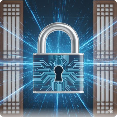 이곳에 관련 이미지 삽입: 해외 순방 비행기 또는 국가 기밀/보안을 상징하는 자물쇠 이미지